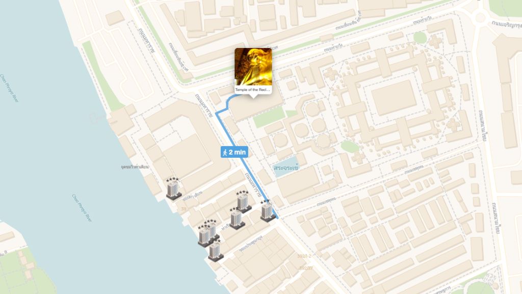 hotels close to temple of reclining buddha